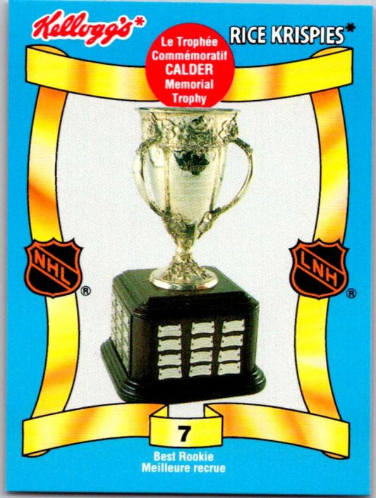 1992 Kelloggs Rice Krispies Food #7 Calder Trophy  V51233