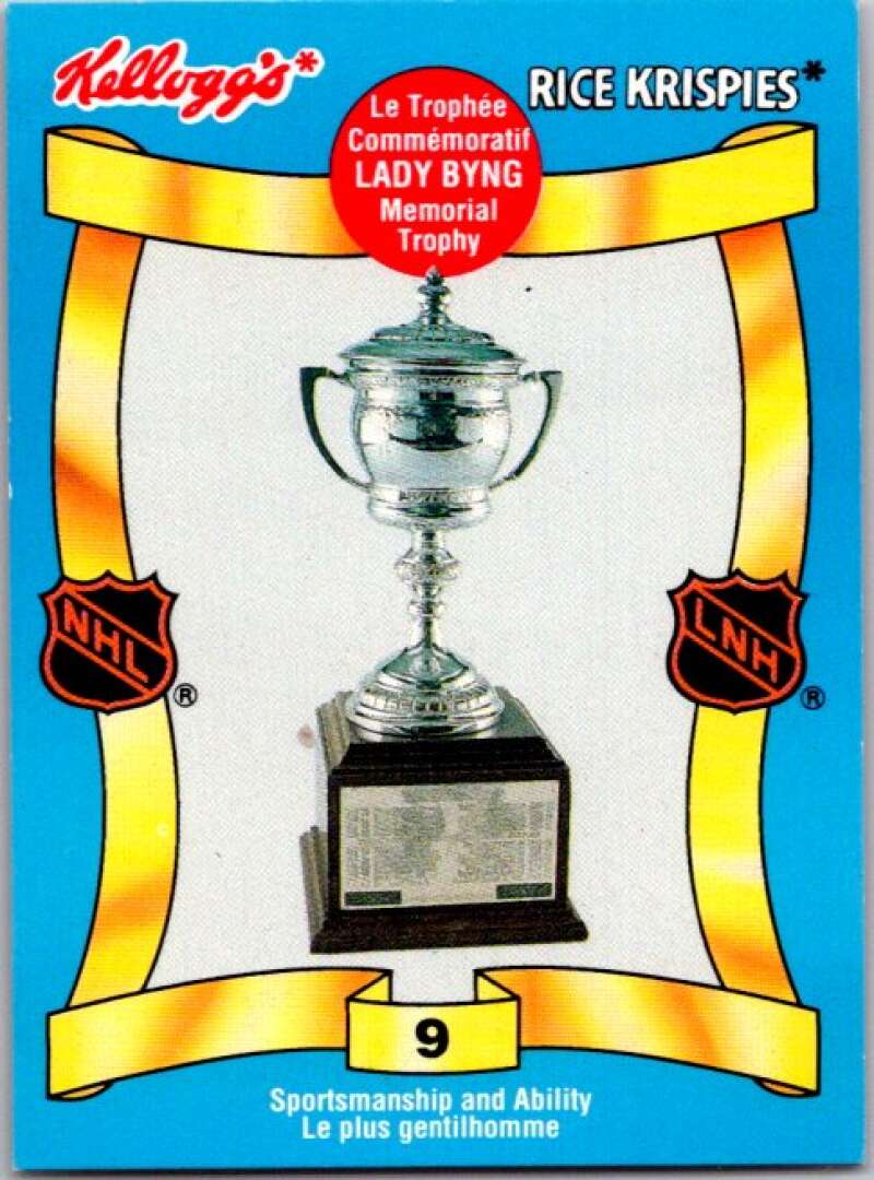 1992 Kelloggs Rice Krispies Food #9 Lady Bing Trophy  V51238