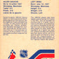 1983-84 Vachon Food Oilers #40 Dave Semenko  V51307 Image 2