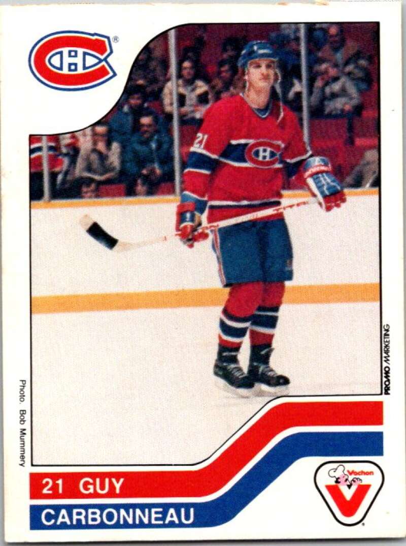 1983-84 Vachon Food Canadiens #41 Guy Carbonneau  V51308 Image 1