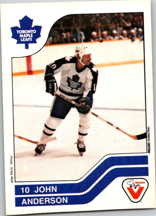 1983-84 Vachon Food Maple Leafs #81 John Anderson  V51370 Image 1