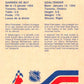 1983-84 Vachon Food Maple Leafs #95 Mike Palmateer  V51387 Image 2