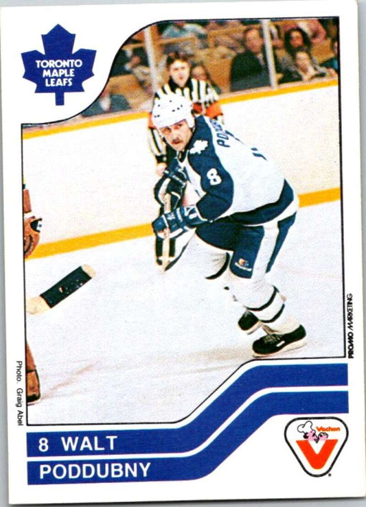 1983-84 Vachon Food Maple Leafs #96 Walt Poddubny  V51391 Image 1