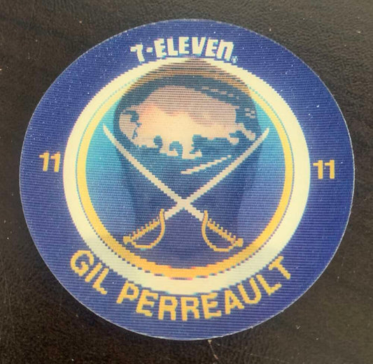 1984-85 7-Eleven Hockey Disc Gil Perreault Sabres  V51534 Image 1