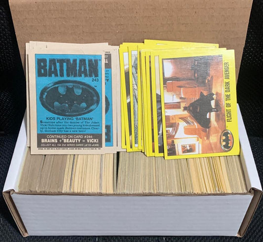 1989 Topps/OPC Batman Movie Series 2 Trading Cards - Lot Over 400 cards!  Image 1