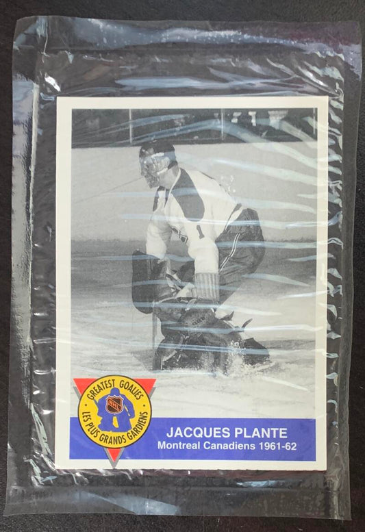 1993-94 High Liner Fish Greatest Goalies Jacques Plante - Sealed V51558 Image 1