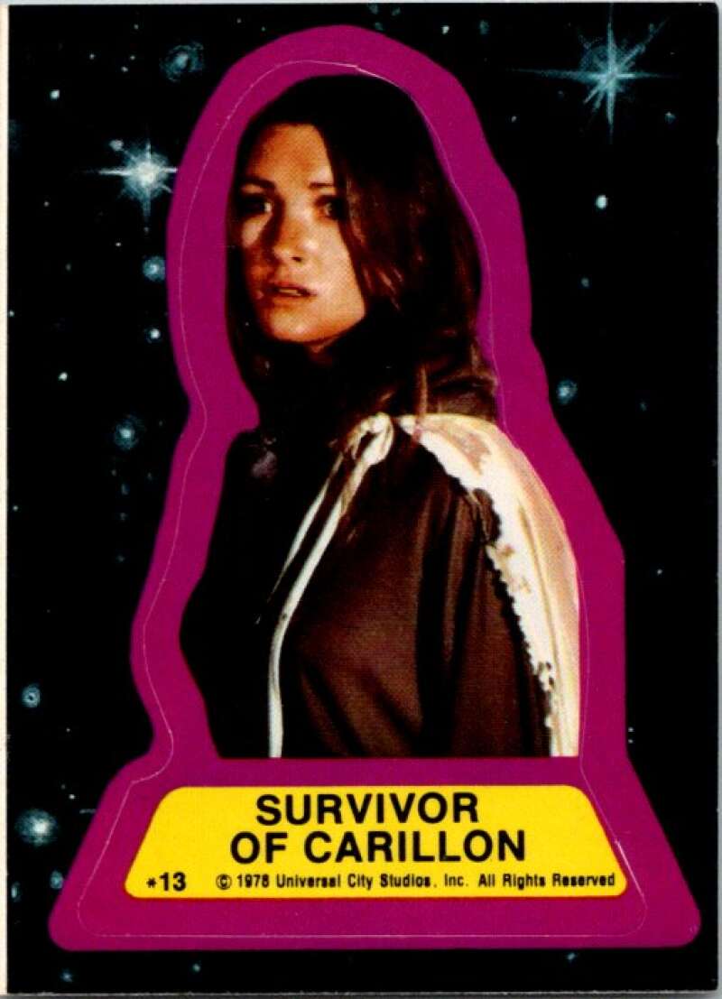 1978 Battlestar Galactica Stickers #13 Survivor Of Carillon  V51565 Image 1