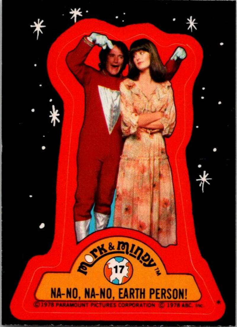 1978 Mork and Mindy Stickers #17 Na-No, Na-No.. V51590 Image 1