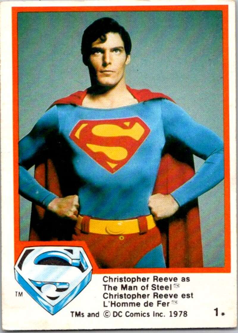 1978 OPC Superman #1 Christopher Reeve Man of Steel   V51607 Image 1