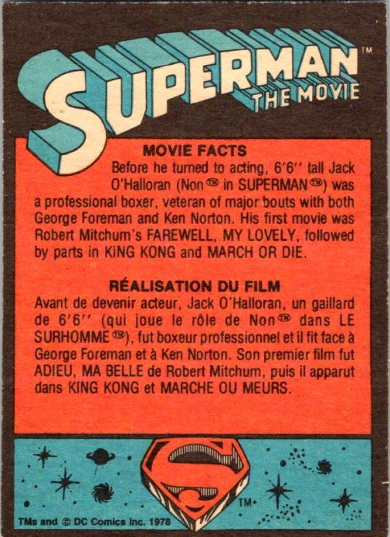 1978 OPC Superman #4 Zooming Across The Sky   V51625 Image 2