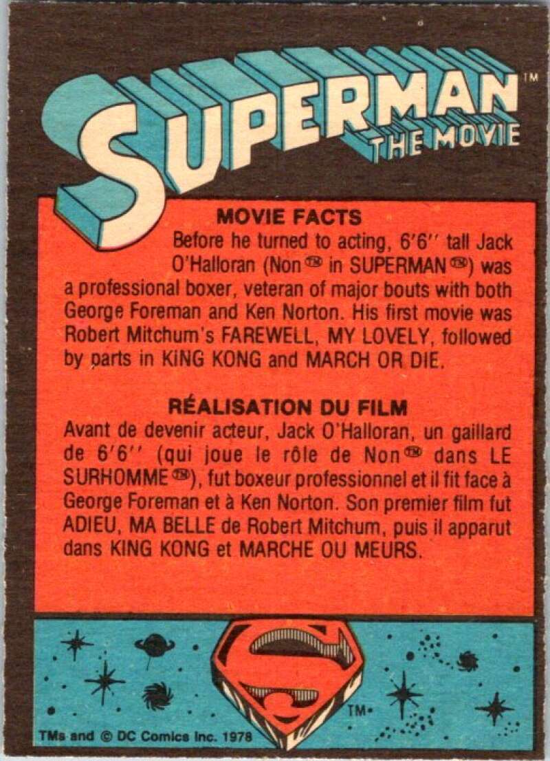 1978 OPC Superman #4 Zooming Across The Sky   V51626 Image 2