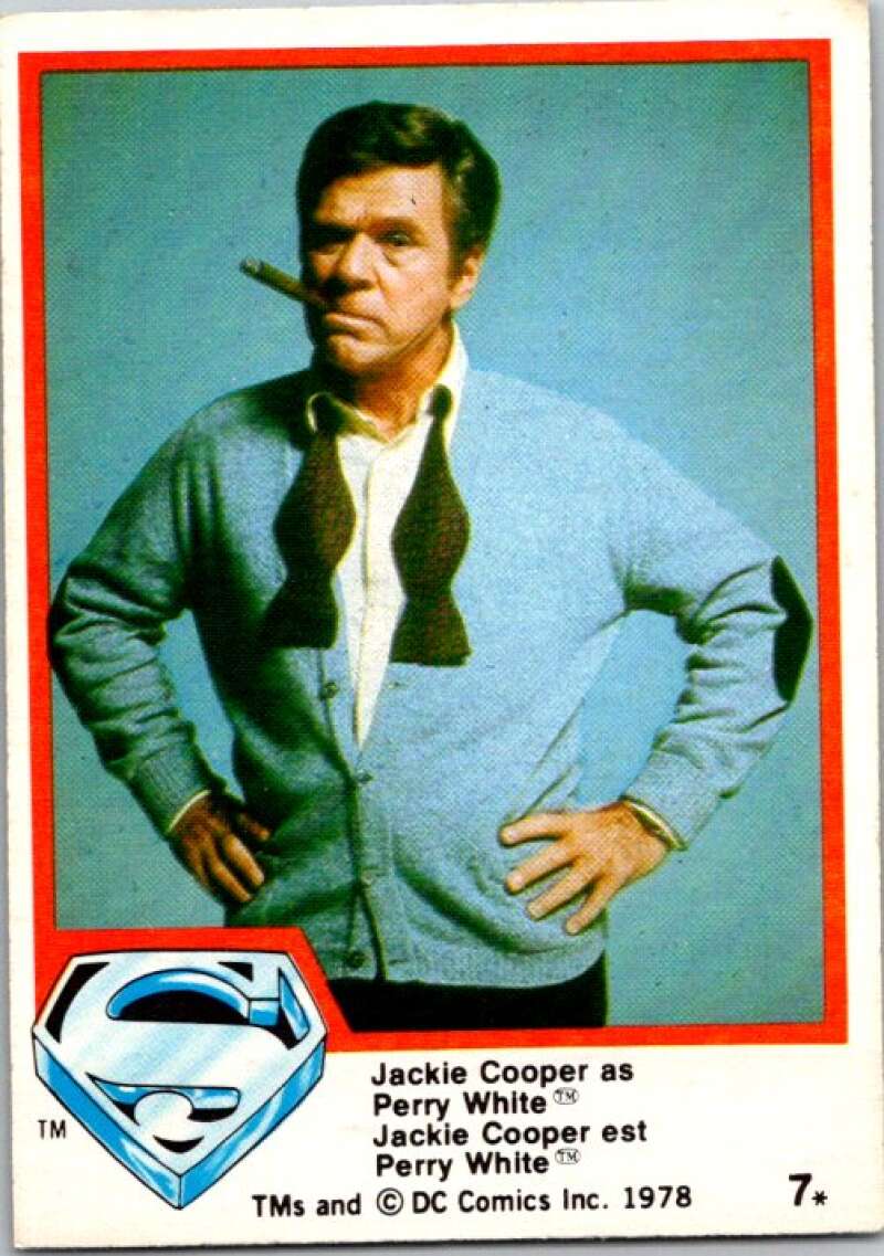 1978 OPC Superman #7 Jackie Cooper as Perry White   V51641 Image 1