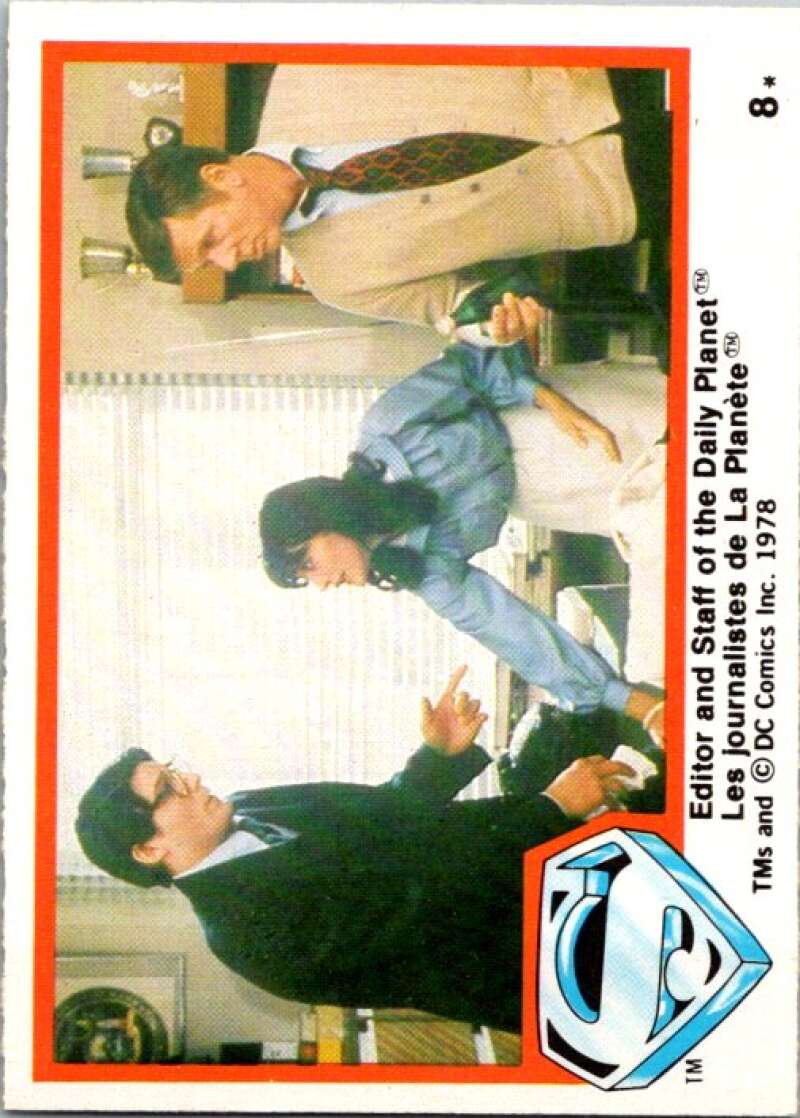 1978 OPC Superman #8 Editor Staff of the Daily Planet   V51648 Image 1