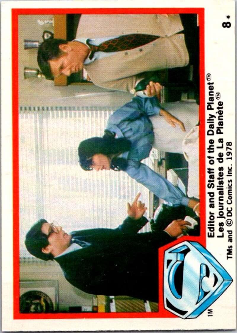 1978 OPC Superman #8 Editor Staff of the Daily Planet   V51649 Image 1