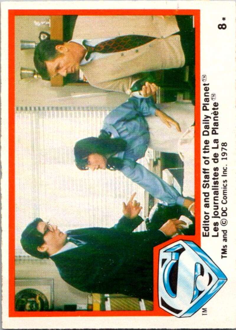 1978 OPC Superman #8 Editor Staff of the Daily Planet   V51650 Image 1