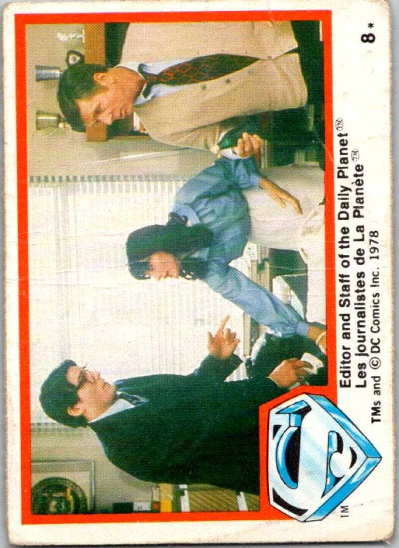 1978 OPC Superman #8 Editor Staff of the Daily Planet   V51653 Image 1