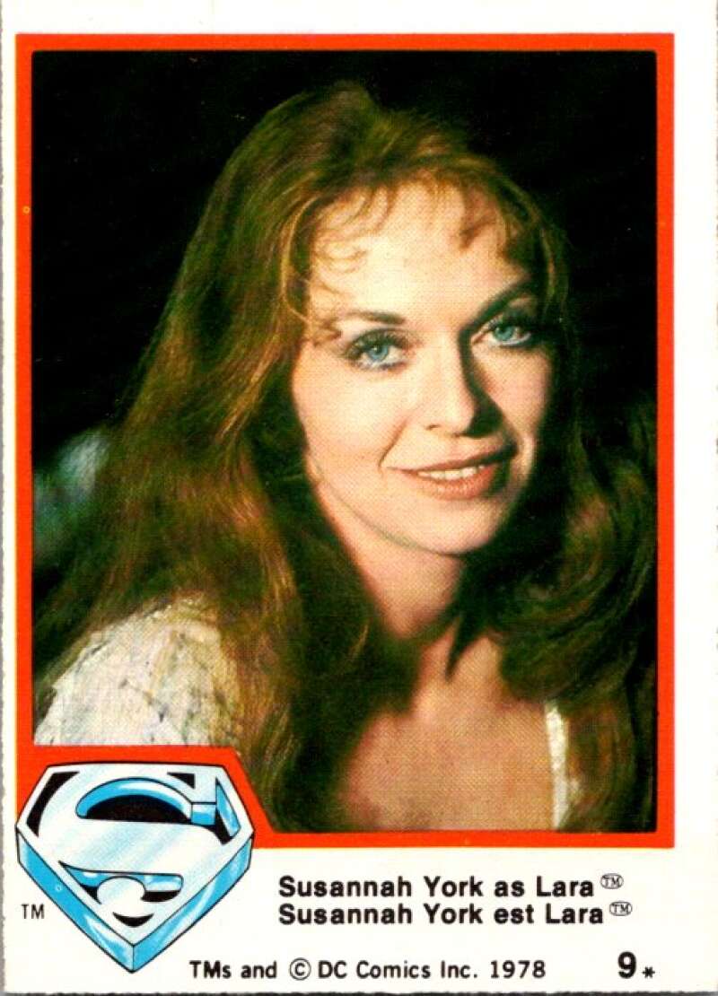 1978 OPC Superman #9 Susannah York as Lara   V51657 Image 1
