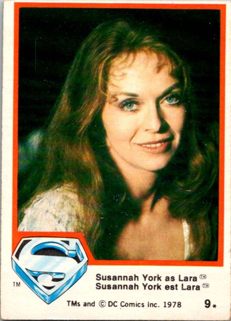 1978 OPC Superman #9 Susannah York as Lara   V51658 Image 1