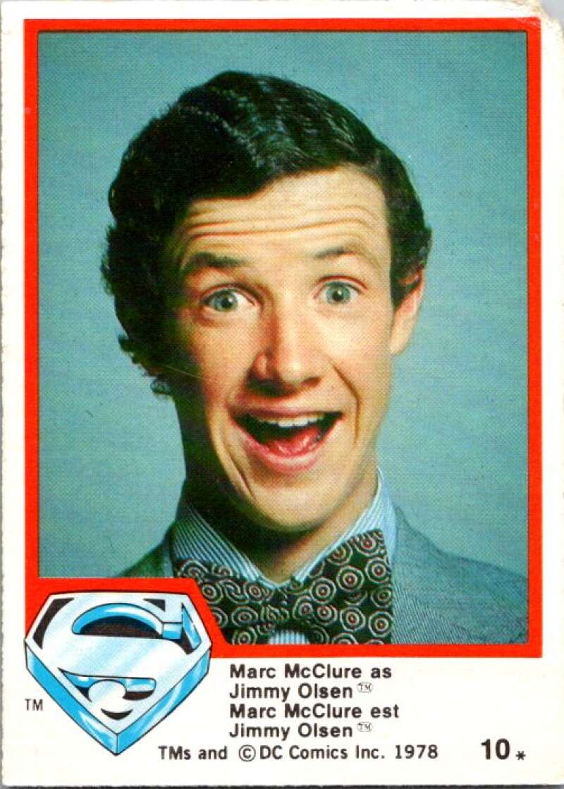 1978 OPC Superman #10 Marc McClure as Jimmy Olsen   V51660 Image 1