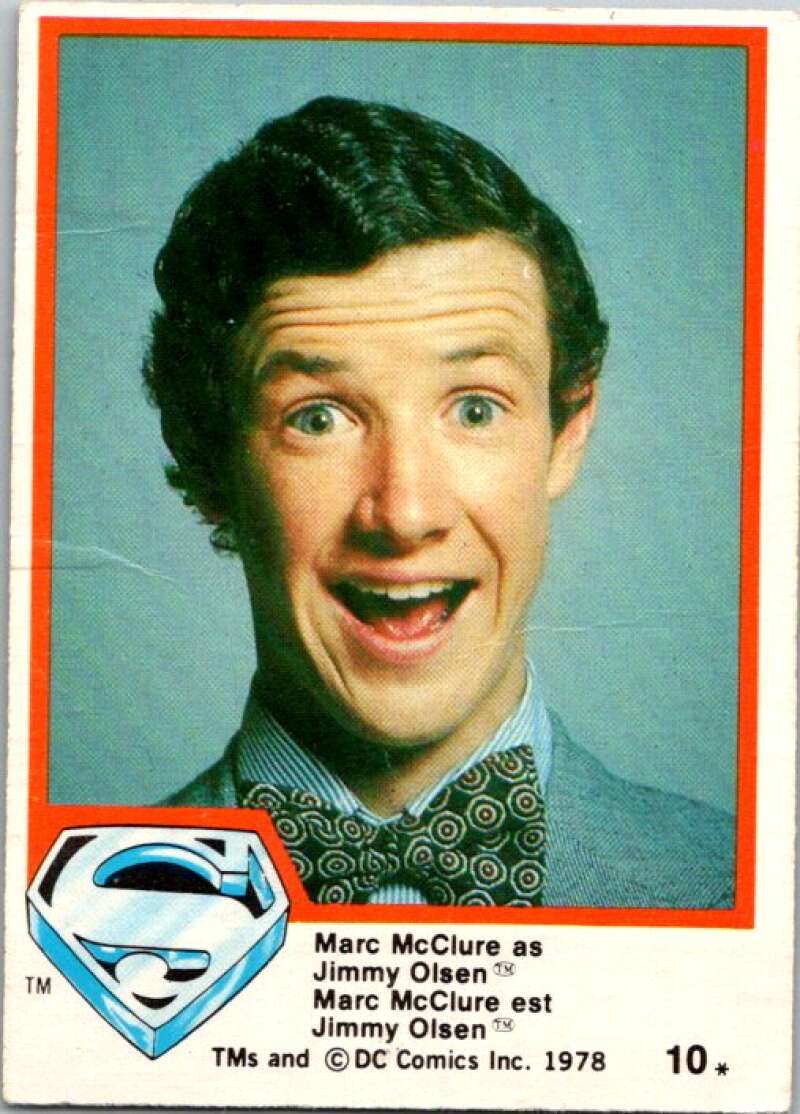 1978 OPC Superman #10 Marc McClure as Jimmy Olsen   V51662 Image 1