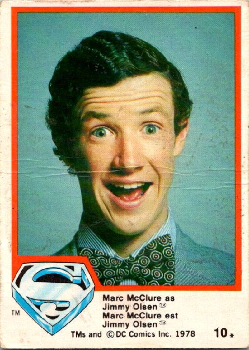 1978 OPC Superman #10 Marc McClure as Jimmy Olsen   V51663 Image 1