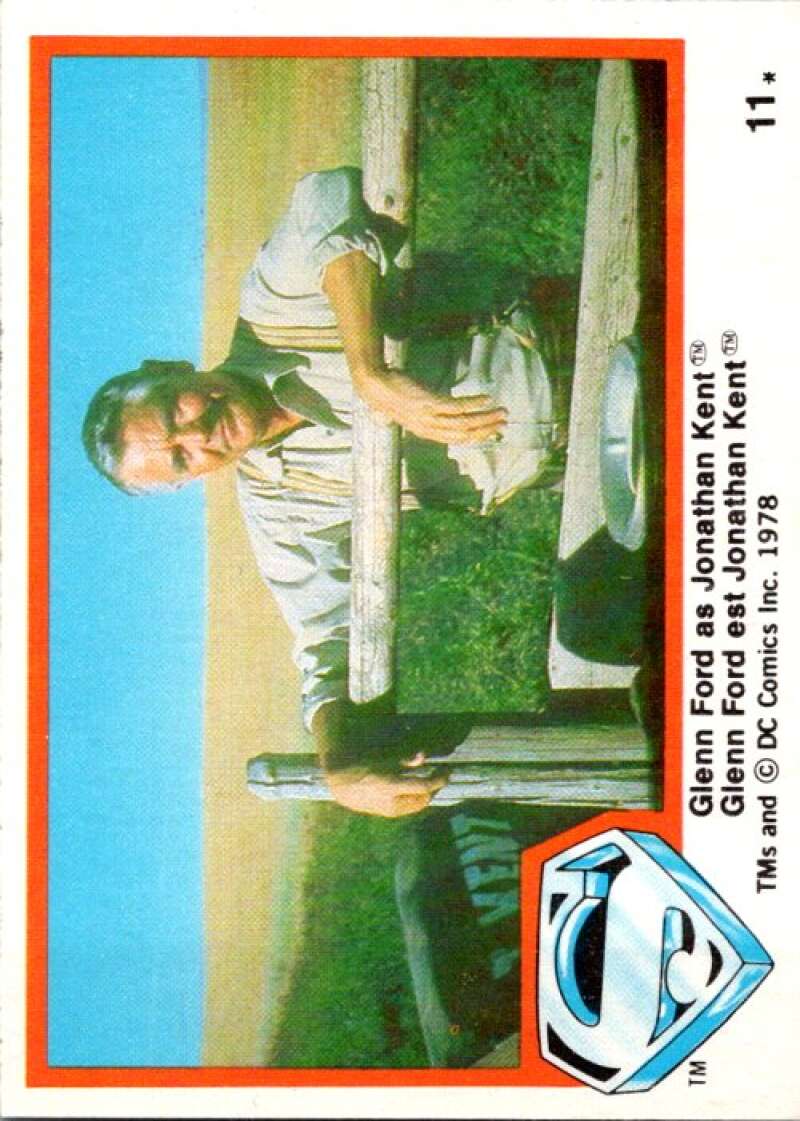 1978 OPC Superman #11 Glenn Ford as Jonathan Kent   V51665 Image 1