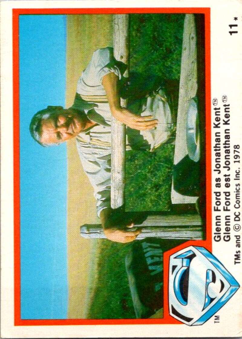 1978 OPC Superman #11 Glenn Ford as Jonathan Kent   V51667 Image 1