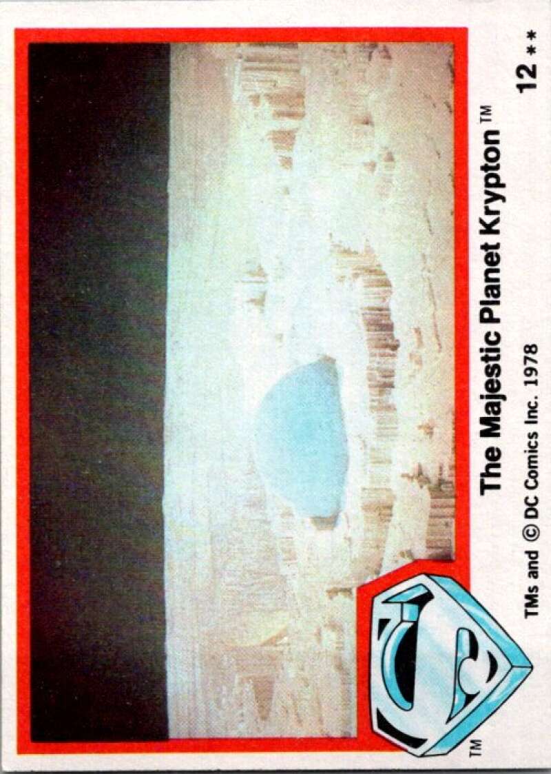 1978 Topps Superman #12 The Majestic Planet Krypton   V51670 Image 1
