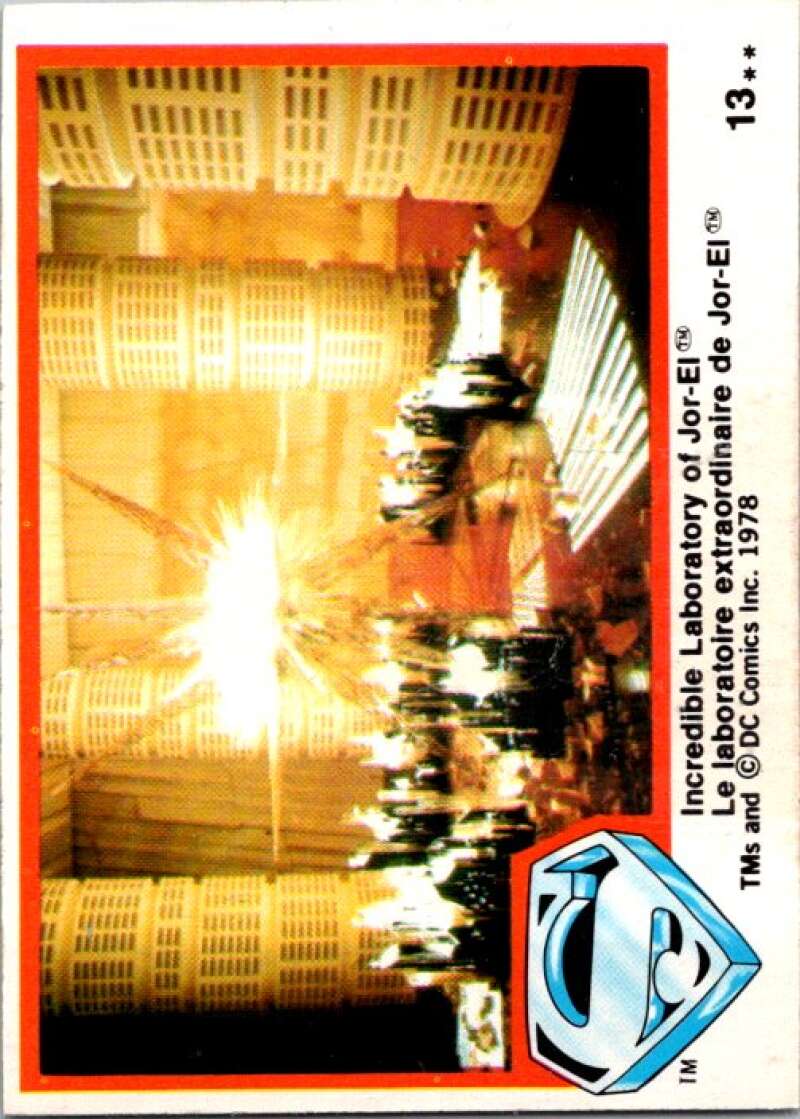 1978 OPC Superman #13 Incredible Laboratory of Jor-El   V51671 Image 1
