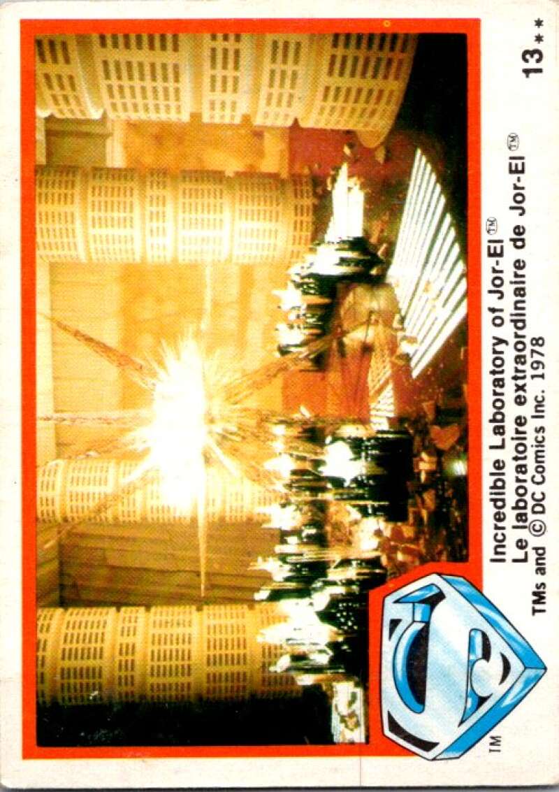 1978 OPC Superman #13 Incredible Laboratory of Jor-El   V51673 Image 1