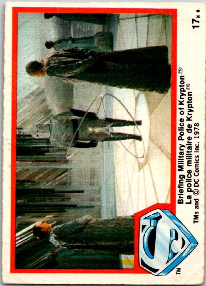 1978 OPC Superman #17 Briefing Military Police Krypton   V51692 Image 1
