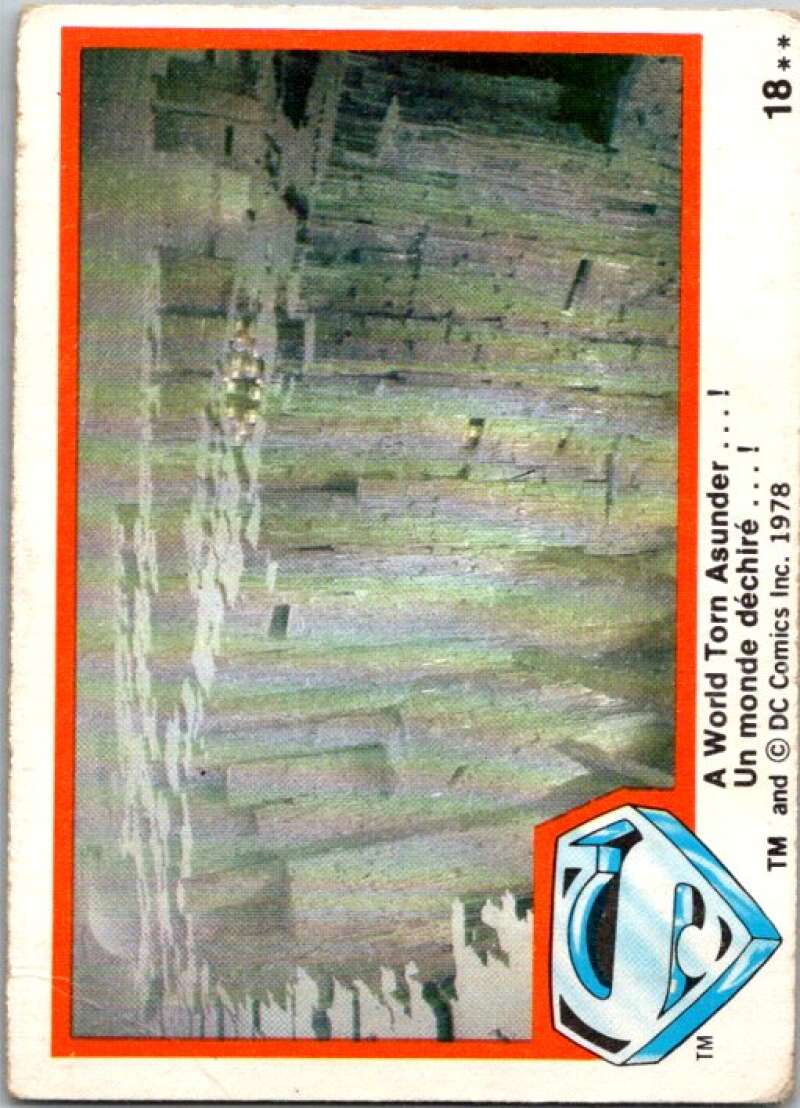 1978 OPC Superman #18 A World Torn Asunder...!   V51697 Image 1