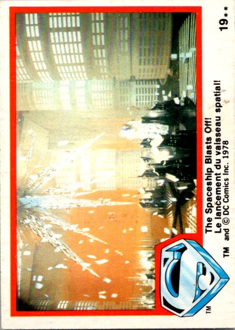 1978 OPC Superman #19 The Spaceship Blasts Off!   V51699 Image 1