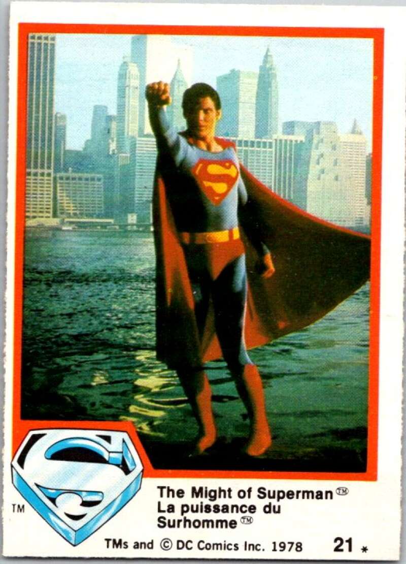 1978 OPC Superman #21 The Might of Superman   V51706 Image 1