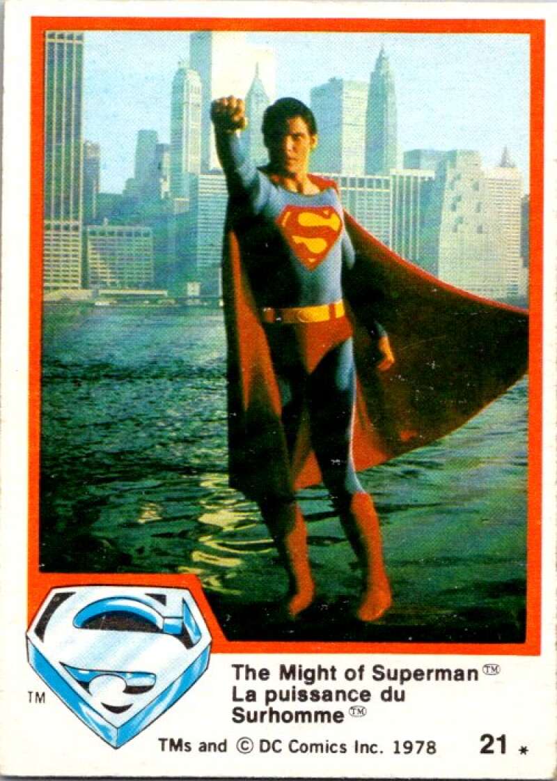 1978 OPC Superman #21 The Might of Superman   V51707 Image 1