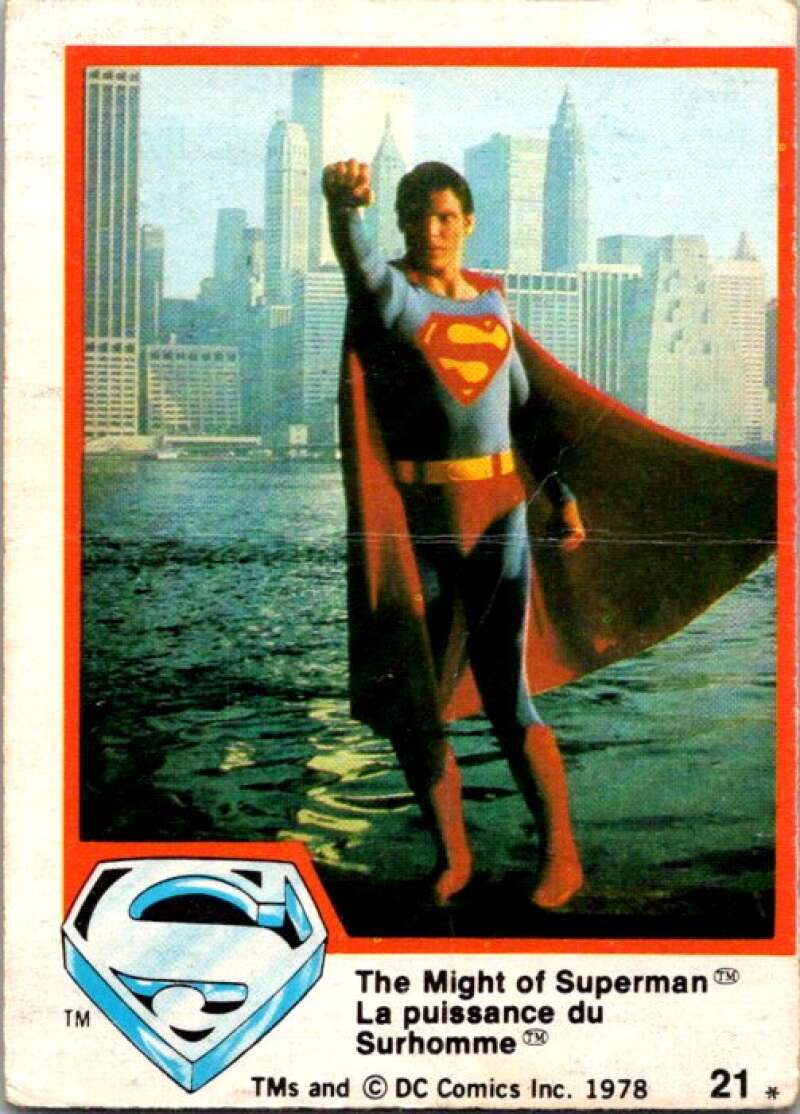 1978 OPC Superman #21 The Might of Superman   V51708 Image 1
