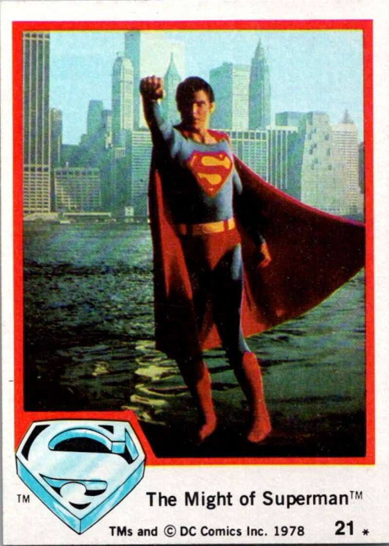 1978 Topps Superman #21 The Might of Superman   V51711 Image 1