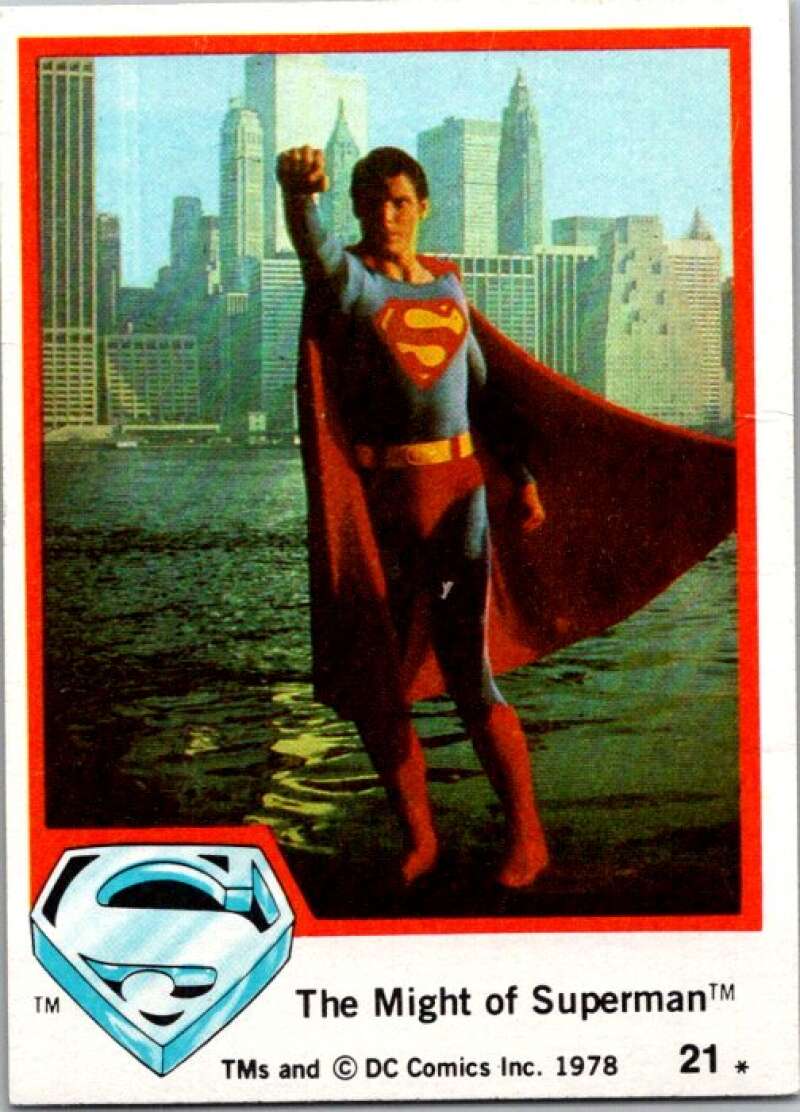 1978 Topps Superman #21 The Might of Superman   V51712 Image 1