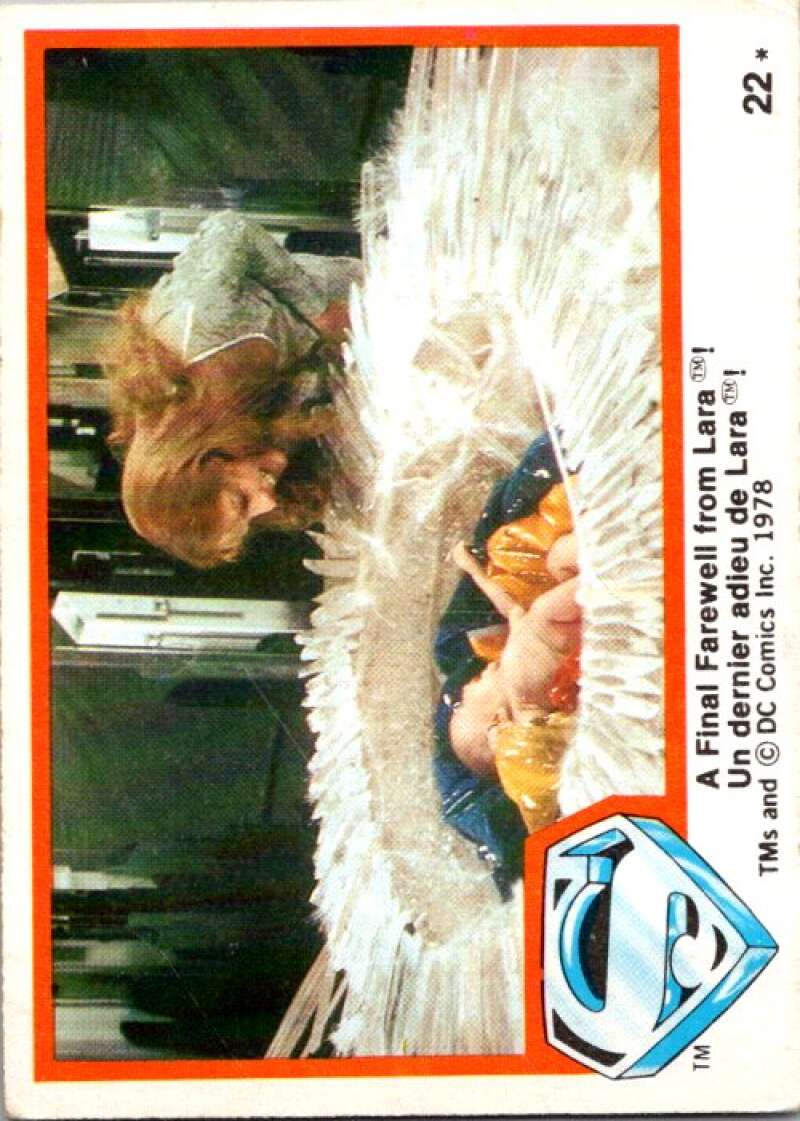 1978 OPC Superman #22 A Final Farewell from Lara   V51714 Image 1
