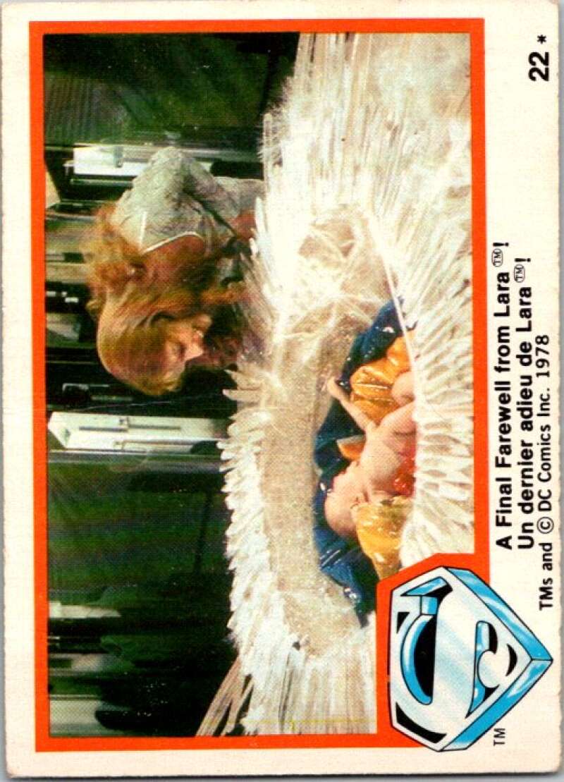 1978 OPC Superman #22 A Final Farewell from Lara   V51717 Image 1