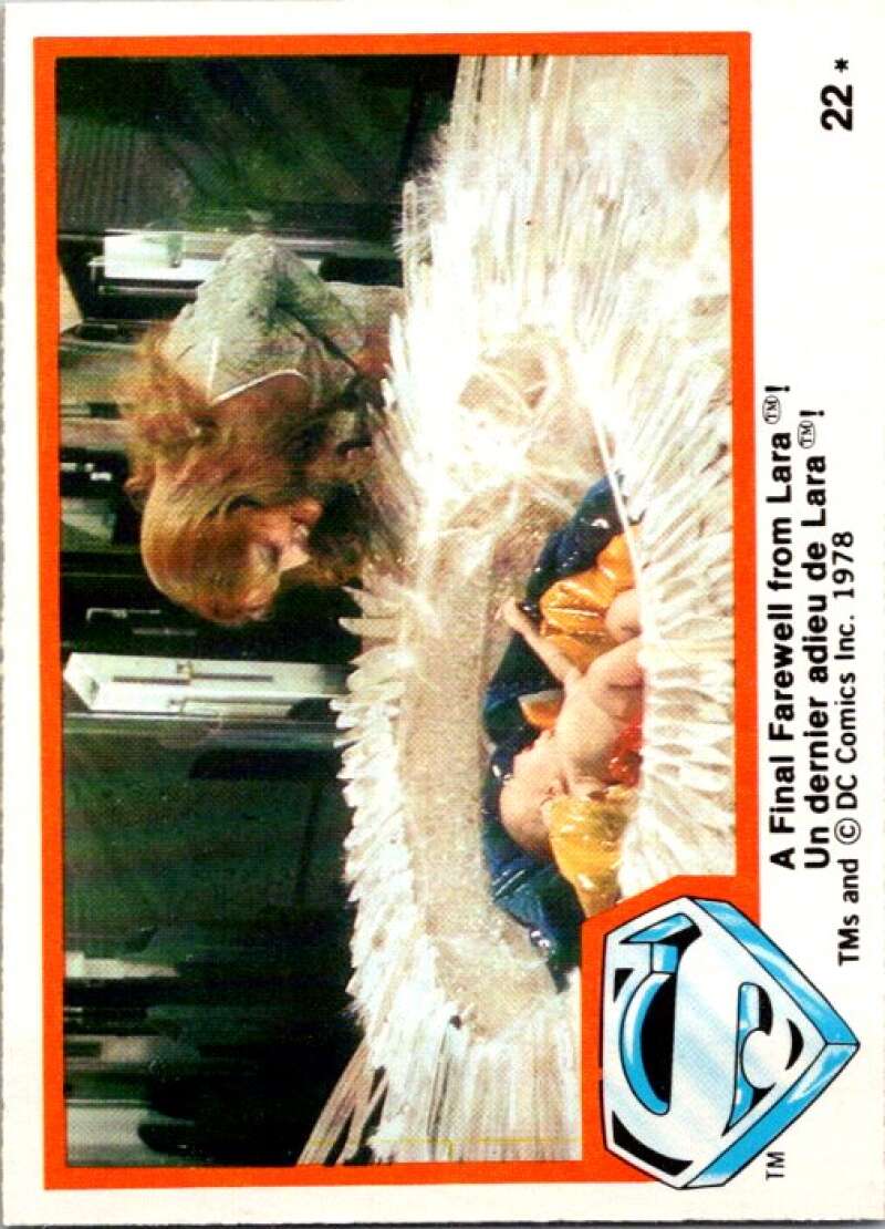 1978 OPC Superman #22 A Final Farewell from Lara   V51718 Image 1