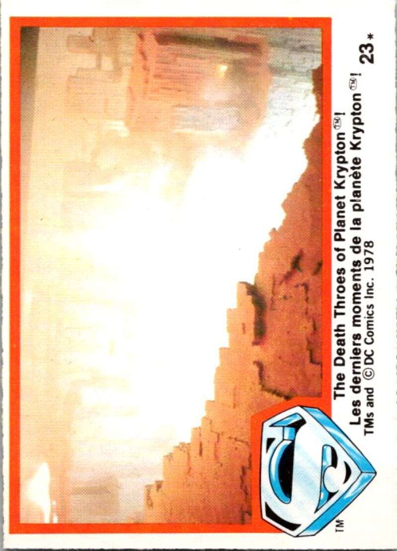 1978 OPC Superman #23 Death Throes of Planet Krypton!   V51719 Image 1