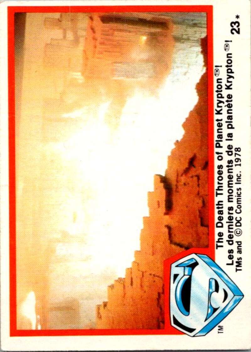 1978 OPC Superman #23 Death Throes of Planet Krypton!   V51721 Image 1