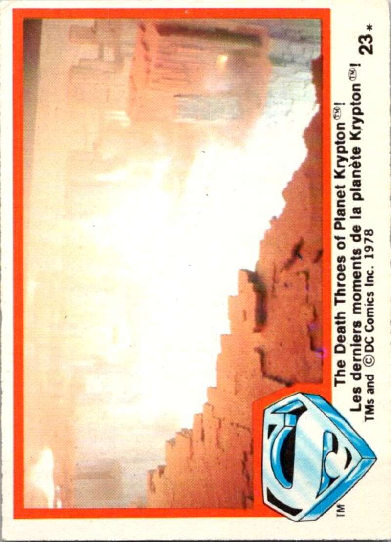 1978 OPC Superman #23 Death Throes of Planet Krypton!   V51724 Image 1