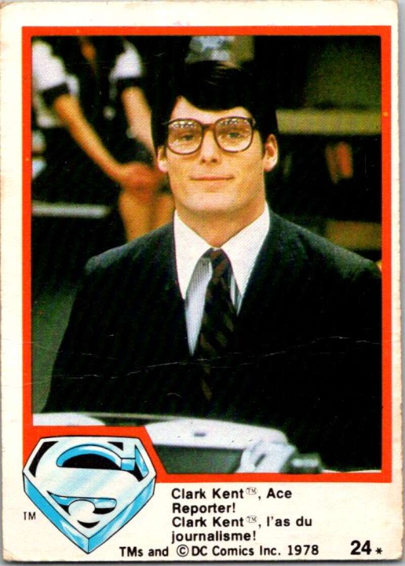 1978 OPC Superman #24 Clark Kent/Ace Reporter!   V51726 Image 1