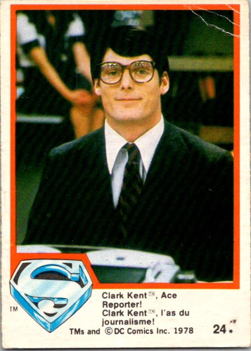 1978 OPC Superman #24 Clark Kent/Ace Reporter!   V51732 Image 1