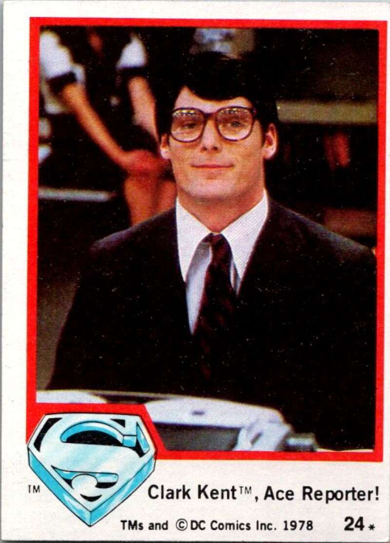 1978 Topps Superman #24 Clark Kent/Ace Reporter!   V51733 Image 1