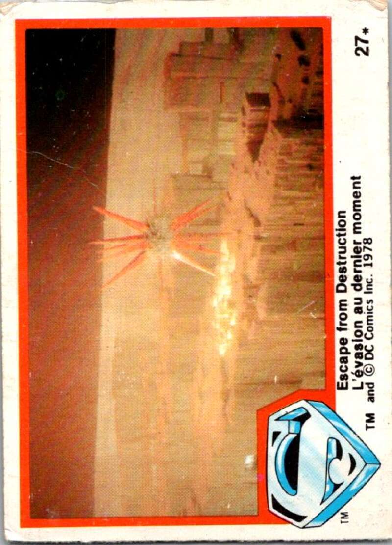 1978 OPC Superman #27 Escape from Destruction   V51747 Image 1