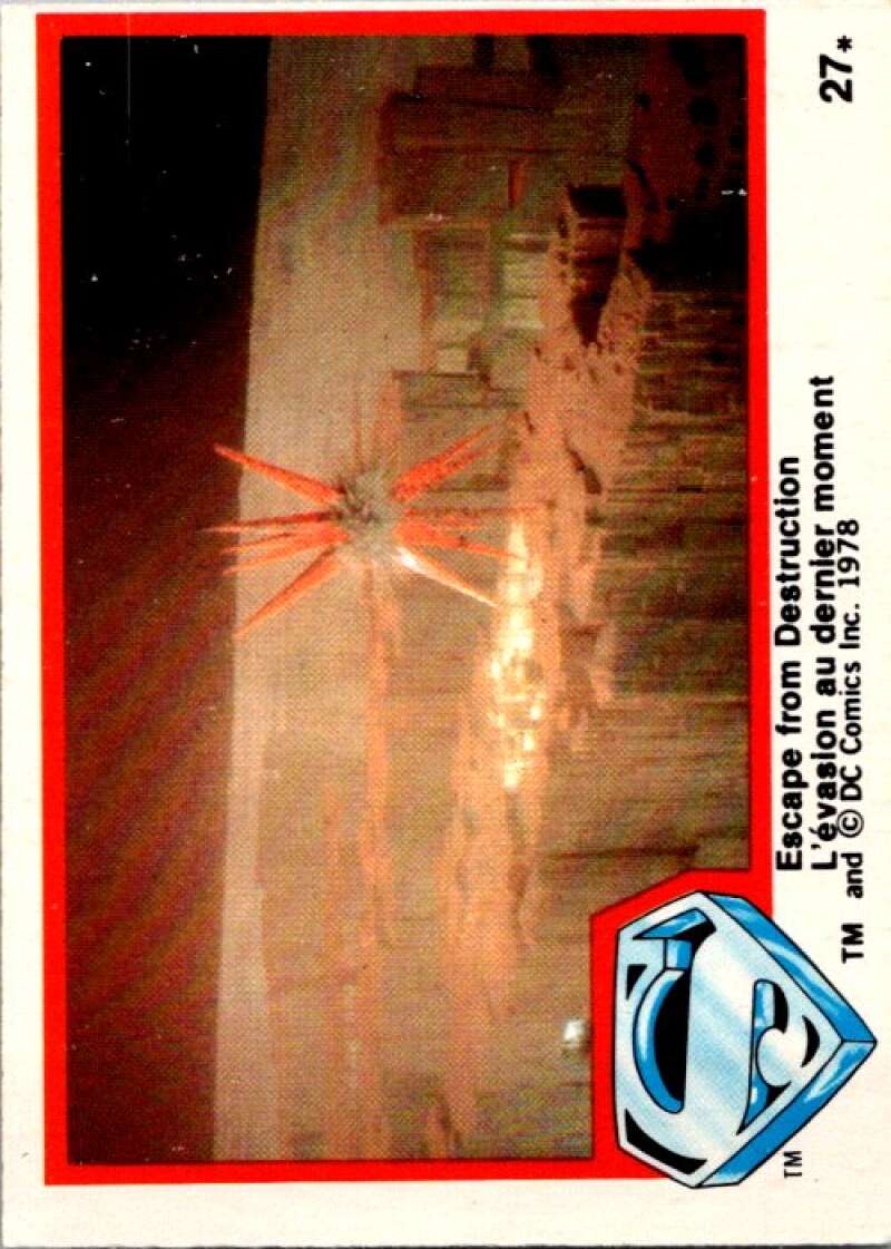 1978 OPC Superman #27 Escape from Destruction   V51750 Image 1