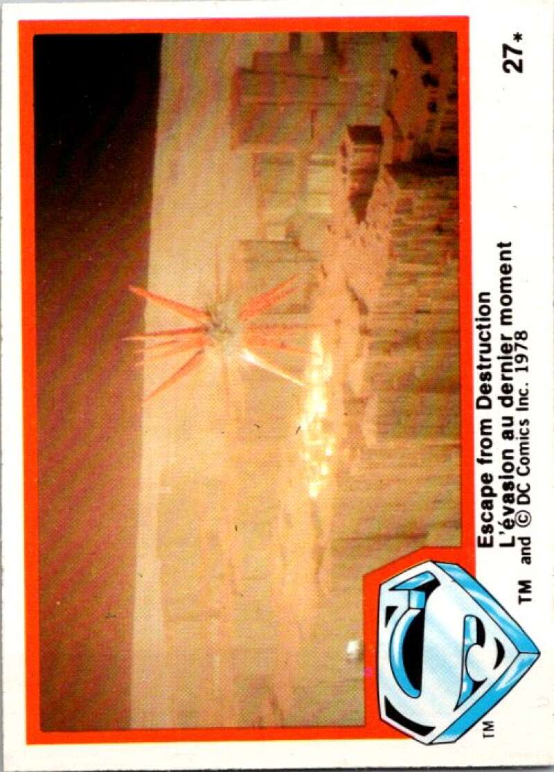 1978 OPC Superman #27 Escape from Destruction   V51751 Image 1